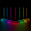 Cross-Border New Product Rgb Lighting Handle Headphone Holder with 2 USB Interfaces and 9 Cool Lighting Special Effects Ready for Table Setting