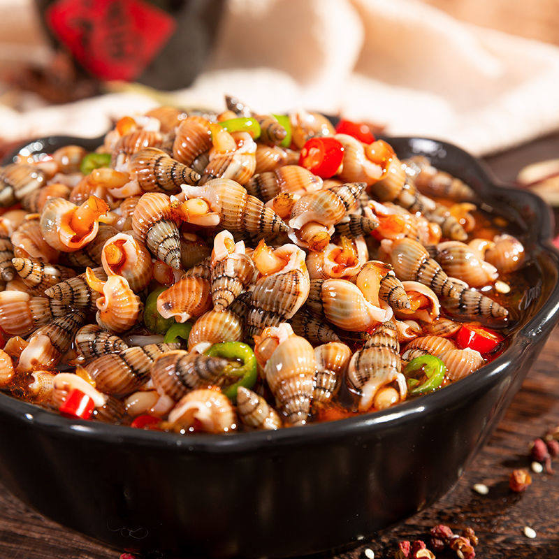 Spicy Sea Melon Seeds Ready-To-Eat Canned Sea Screws and Sea Cones Freshly Caught and Ready to Drink Seafood Snacks Late Night Snacks Wholesale