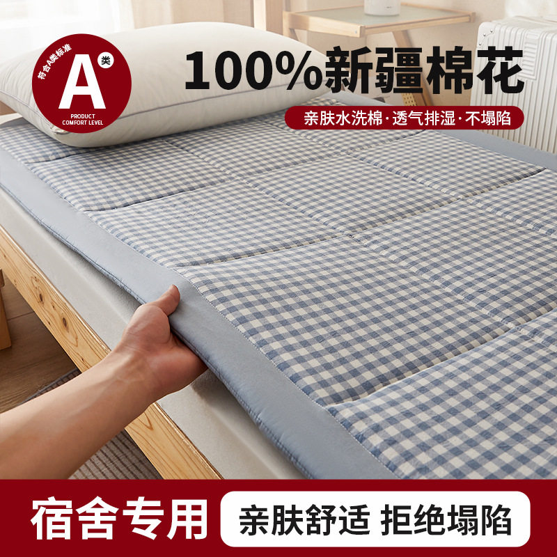 Wholesale Class a Xinjiang Cotton Student Dormitory Mattress Mattress Kidsren's Bunk Bed Thickeneded Tatami Soft Mattress