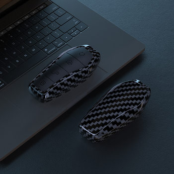 For BYD Song plus Key Set Energy Qin PLUS Tang dmi Dolphin e2 Carbon Fiber Pattern Car Keychain Bag