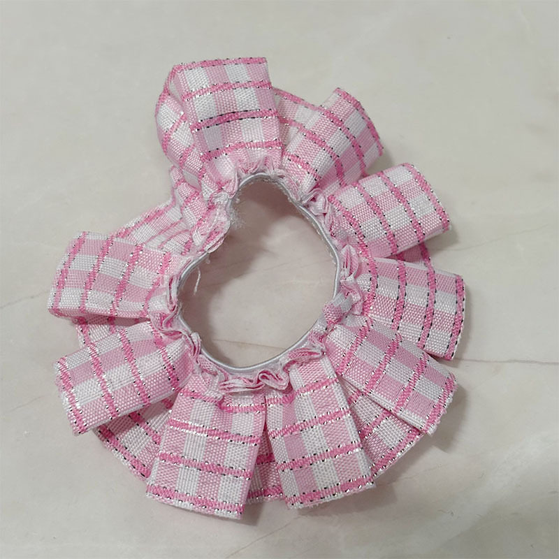 可爱迷你帆布包毛绒玩偶格子包西高地公仔扭棒小狗配饰格子裙娃衣