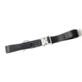 Black silver buckle b013