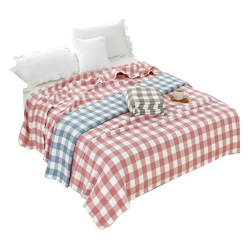 Towel Blanket Pure Cotton Gauze Throw Blanket Gauze Towel Blanket Air Conditioning Towel Blanket 100% Pure Cotton Summer Cooling Blanket Wholesale