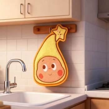 Star Man Cute Cartoon Hand Towel Hanging Absorbent Quick-Drying Kitchen Rag Coral Velvet Children's Small Towel Gift