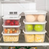 Refrigerator Storage Box Large Capacity Transparent Fresh-keeping Storage Box Kitchen Storage Sealed Jar Fruit and Vegetable Food Organizer