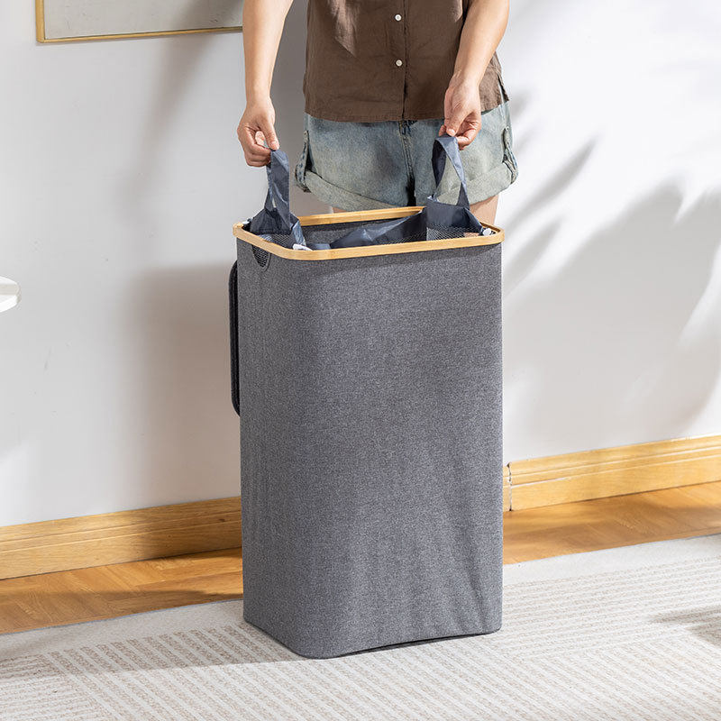 Cross-Border Deposit Bottle 100L Collection Basket Storage Basket Household Large-Capacity Dustproof Storage Dirty Clothes Basket Collapsible Storage