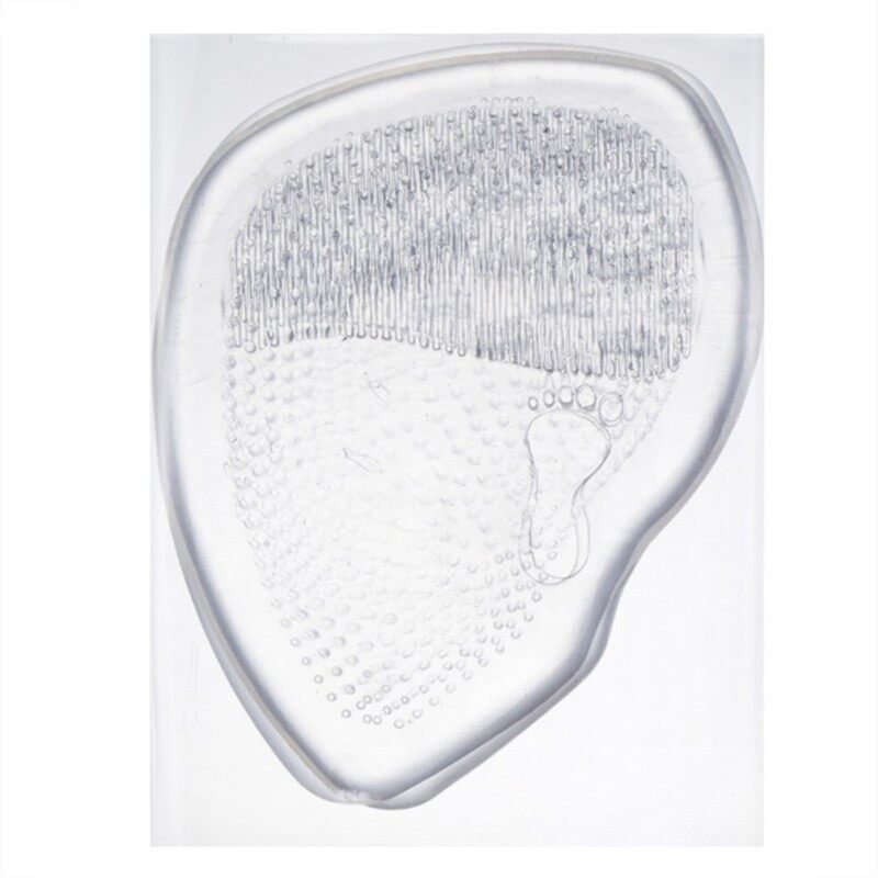 Transparent front palm pad anti-wear foot half size pad small gift insole factory wholesale crystal silicone heel pad men's and women's shoes