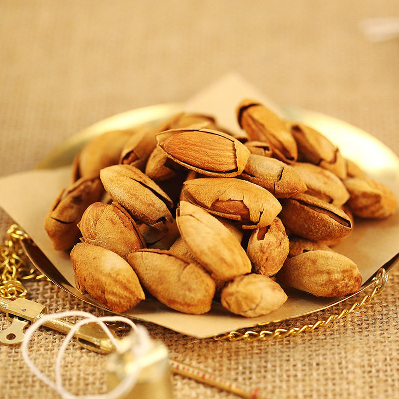 Laojiekou Thin-Shell Milky Almond 120g Hand-Peeled Large Almond Nuts Roasted Seeds and Nuts Dried Almonds