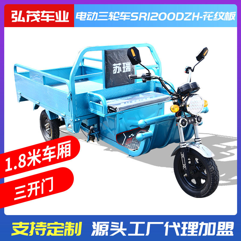Electric tricycle new brand can pull goods stall Load King tricycle electric car adult tricycle climbing