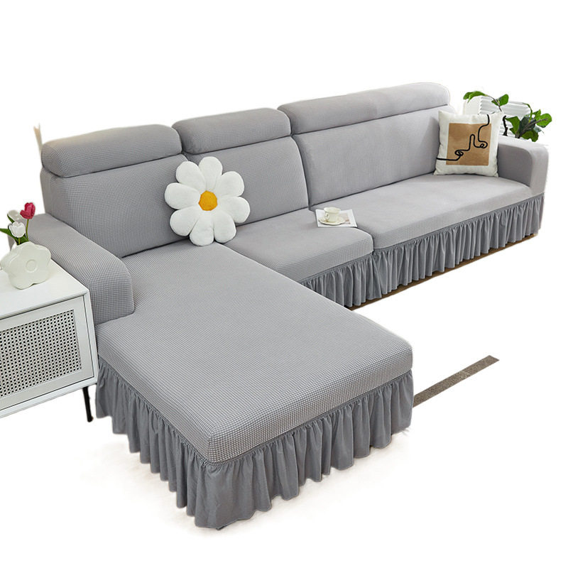 Lazy sofa cover all-inclusive swastika can cover 2024 new anti-cat scratch sofa cover three seats one imperial concubine dust cover cloth