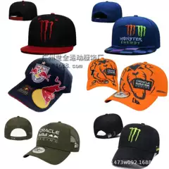 Racing cap car rally baseball cap motorcycle cap men and women embroidered sun shading duck tongue cap car fans breathable mesh cap