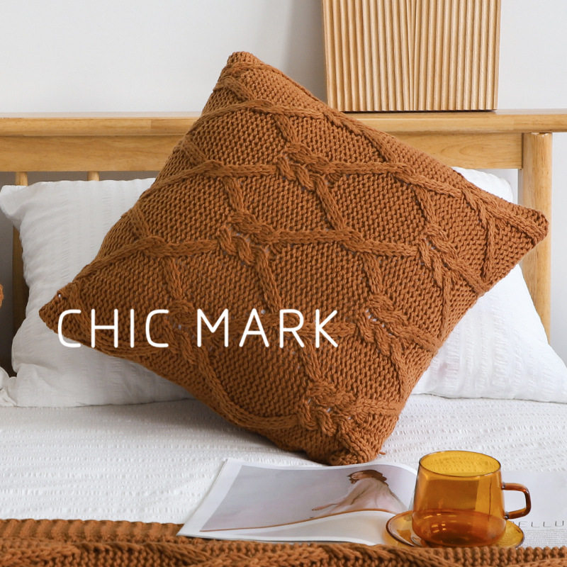 American Retro Autumn and Winter Thickened Coarse Woven Bed End Blanket Needle Tassel Bed End Blanket Homestay Sofa Blanket Decorative Blanket