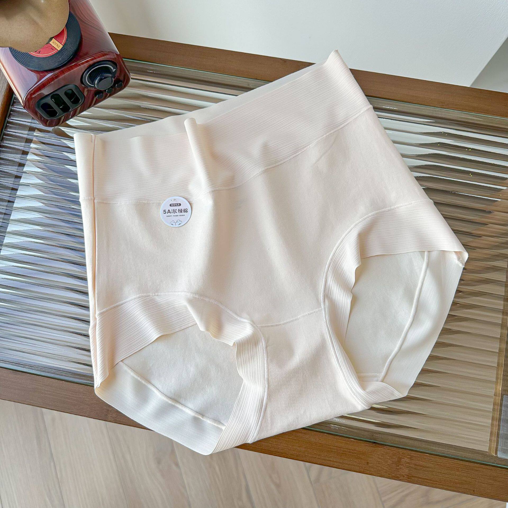 8285 大码200斤可穿5A抗菌简约高腰长绒棉女士内裤收腹舒适吸湿透