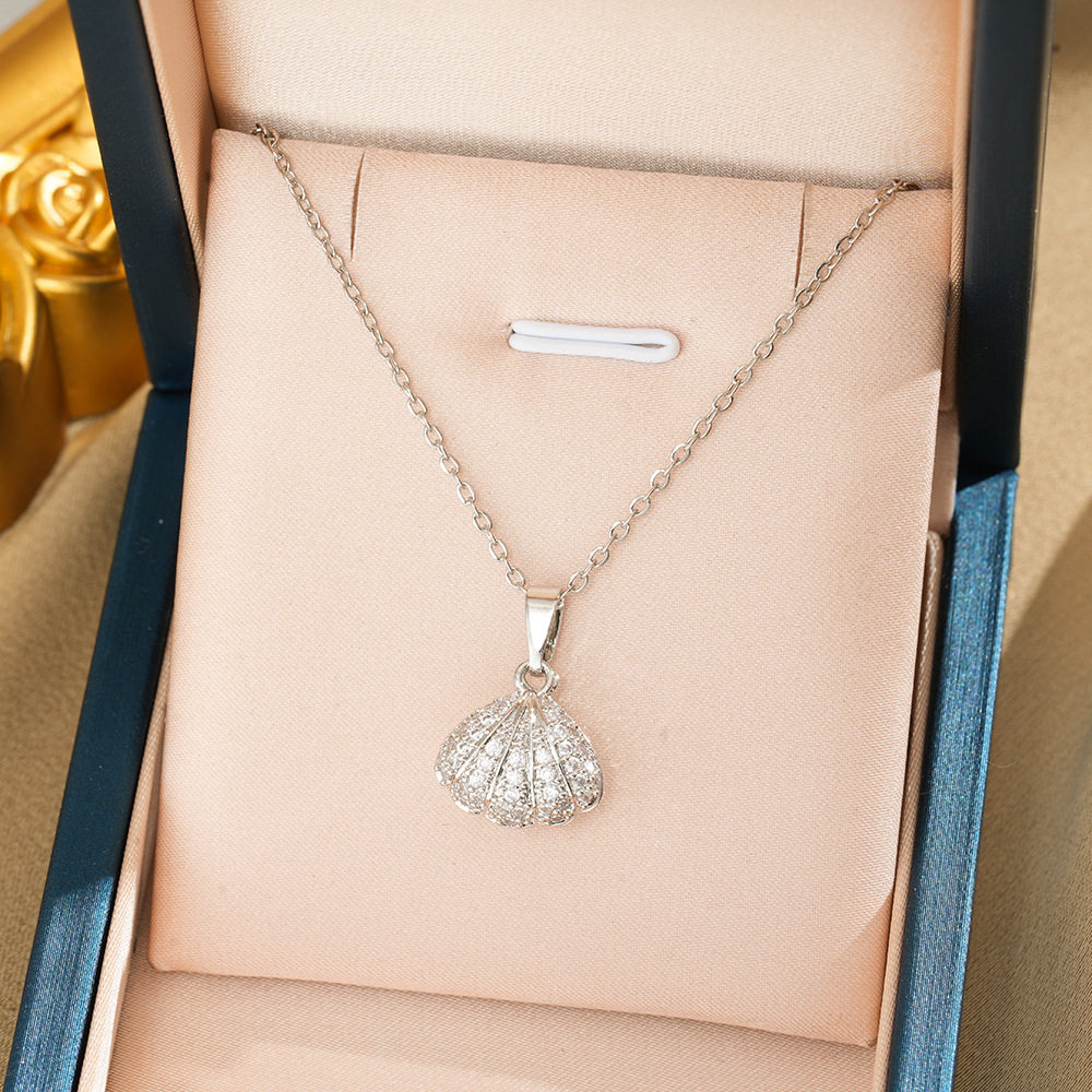 199 パールシェル ネックレス - シルバー