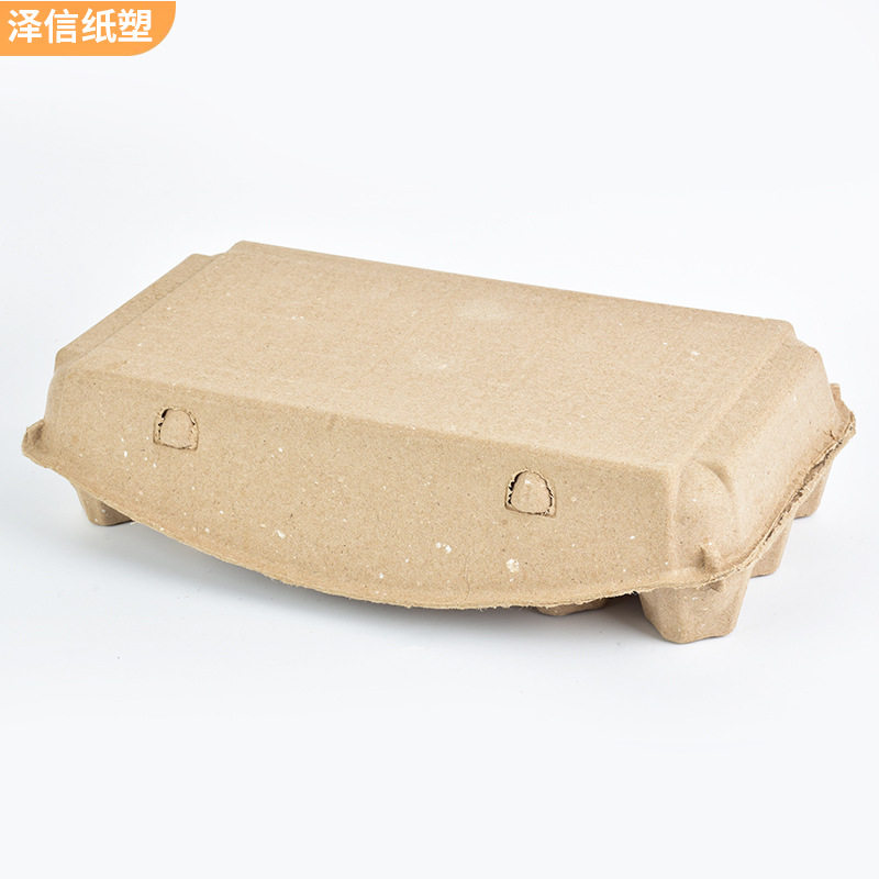 3×6 18-Piece Pulp Egg Tray Disposable Biodegradable Paper Plastic Packaging Box Egg and Duck Egg Sales Packaging Box