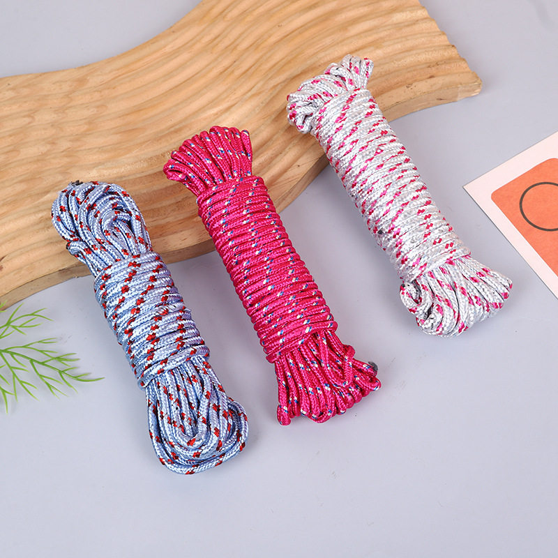 Individually Packaged Bold 10m Clothesline Nylon Non-Slip Windproof Clothesline Outdoor Clothes Drying Rope