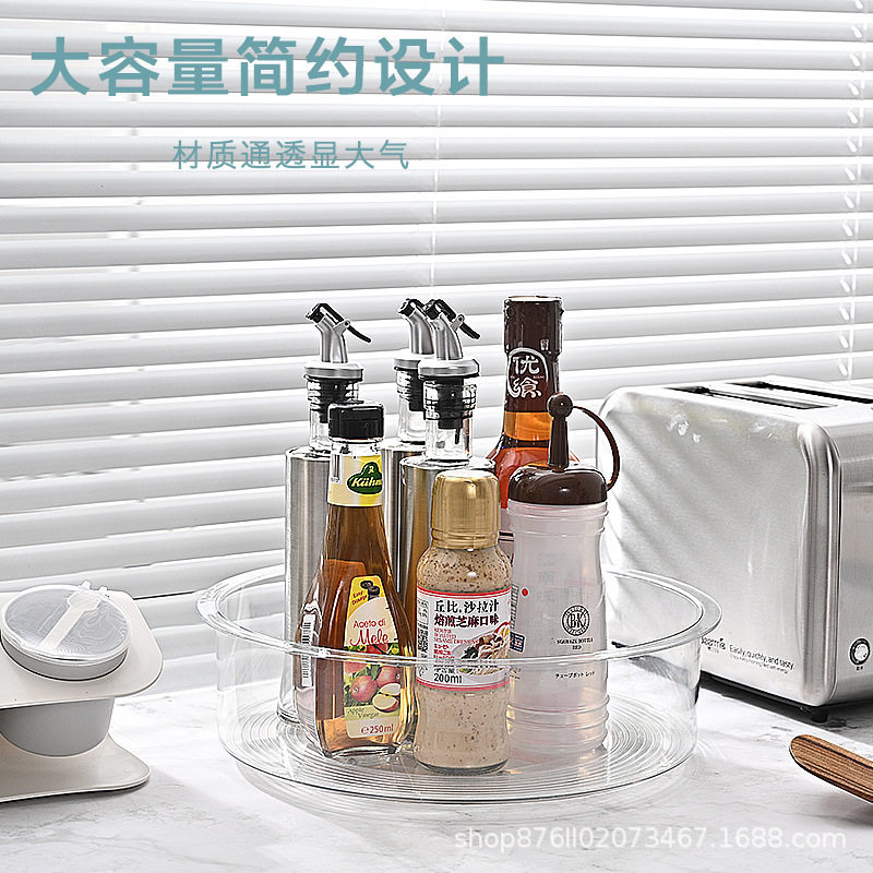 Rotating Spice Rack Spice Storage Rack Kitchen Storage Box Spice Artifact Space-Saving Multi-Functional Organizing Turntable