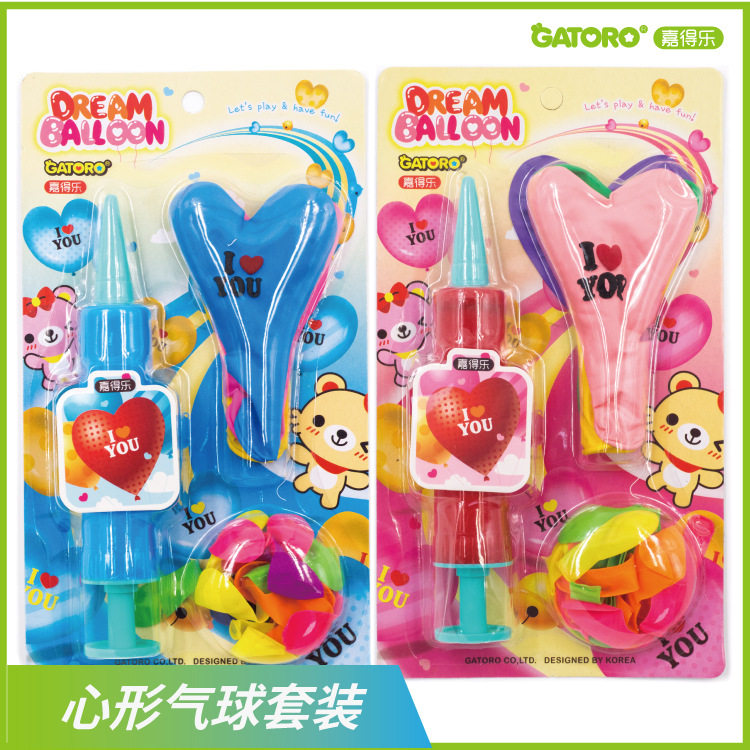 New heart-shaped balloon proposal knot wedding room layout children's birthday party pump balloon manufacturer supply