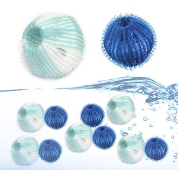 Laundry Balls for Stain Removal and Anti-Tangling, Specifically for Drum Washing Machines and Pulsator Washing Machines, Magic Cleaning Balls for Clothes, Anti-Knotting, Pack of 12