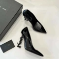 Black black heel 10cm