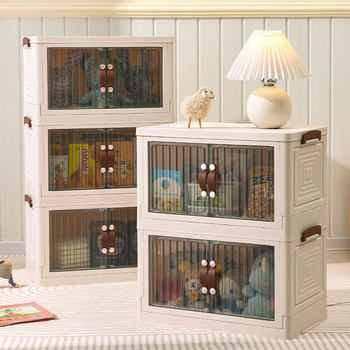 Storage Cabinet Folding Storage Box Toy Cabinet Storage Cabinet Snack Cabinet Storage Cabinet Organizer Box Kitchen Foldable