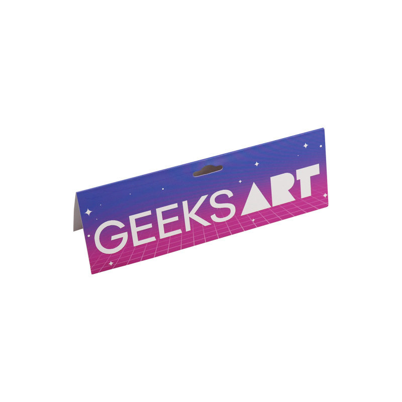 Customized Aircraft Hole Folding Special-Shaped Paper Labels Blister Back Card Packaging Paper Card Hang Tags Small Batch Customization