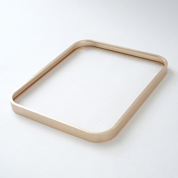 Aluminum Alloy Photo Frame Square Rounded Border Home Decorative Frame Simple Electroplating Anti-Rust Process Frame