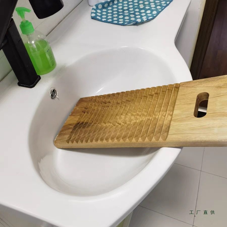 Pure Natural Camphor Wood Washboard Household Solid Wood New Washboard Hand Wash Clothes Wooden Washboard Kneeling Board