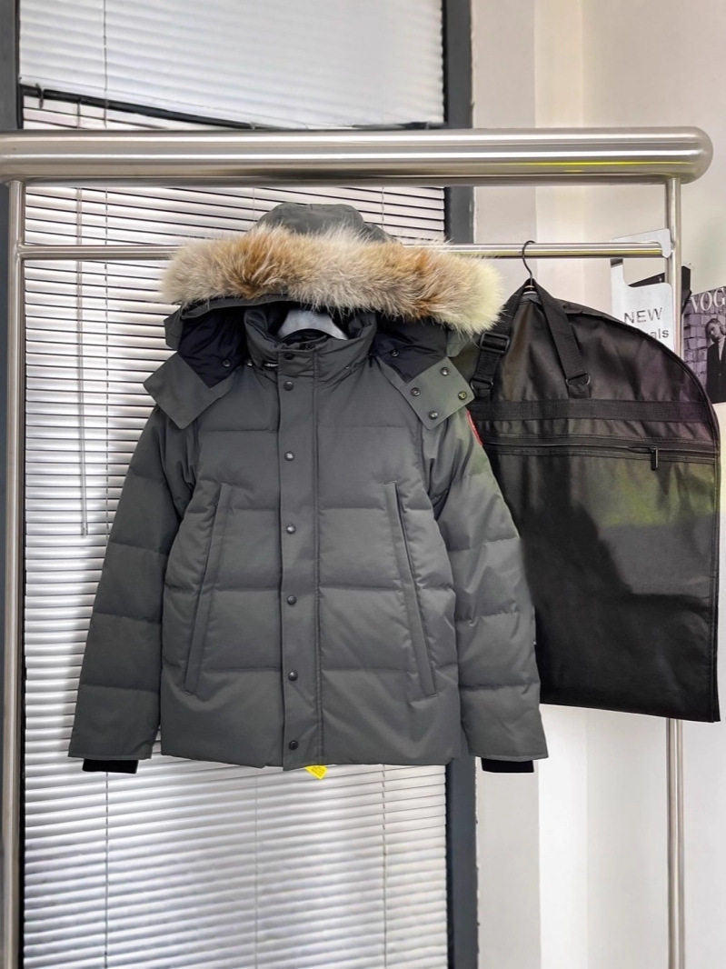 Wyndham Parka Export Cross-Border Big Goose down Jacket Canada 29 Men's and Women's Cold-Resistant Jackets 3808m