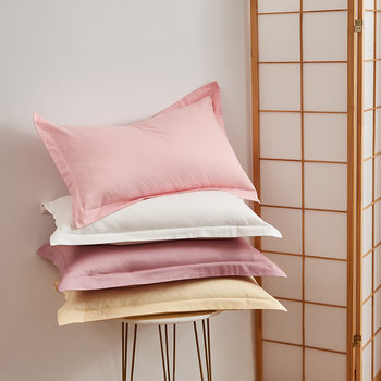 Solid Color Cotton Pillowcase Cotton Pillowcase Pair Pack 48*74 Envelope Pillowcase Single Pillowcase Household Pillowcase