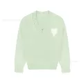 Light green [a38 jacquard v-neck cotton yarn style]