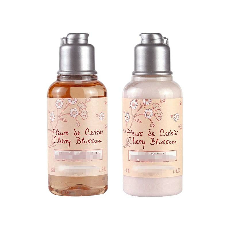 Oshujia Sakura Shower Milk Body Lotion 35ml Care Sample B&B Supplies Travel Set Moisturizing and Moisturizing