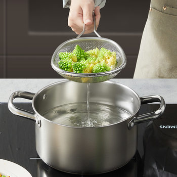 Kitchen 304 Stainless Steel Skimmer Strainer Oil Filter Spoon Oil Skimmer Strainer Yongkang Manufacture Oil Control