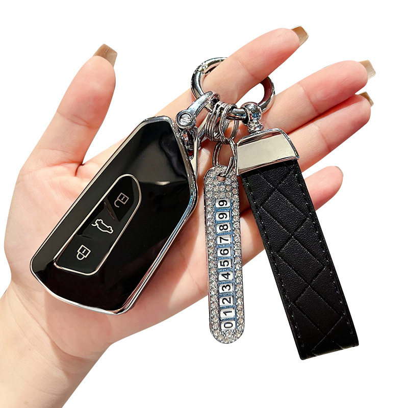 Applicable to Volkswagen Golf 8 key case car id4xcrozz lingdu L bag id6 border shell buckle Tuang X/pro
