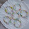 Jingdezhen Ceramic Bracelet, Colored Pottery Bead Bracelet, Female Literary Macaron Color Street Stall Jewelry Manufacturer Direct Sale