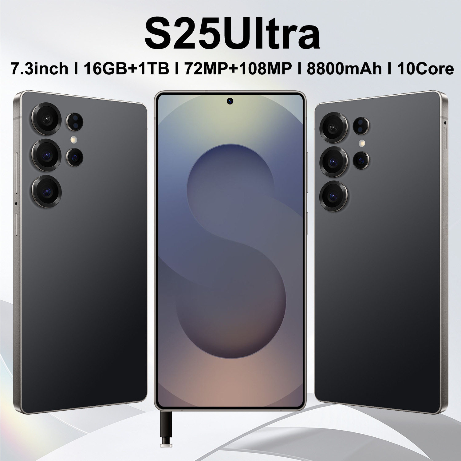 S25 Ultra สมาร์ทโฟนข้ามพรมแดนใหม่ 16+1TBหน้าจอขนาดใหญ่ความละ...