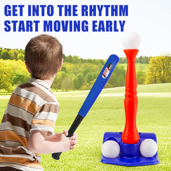 Cross-Border Children's Baseball Toy Baseball Training Device Set Boy Sports Parent-Child Exercise Toy Telescopic Stick Outdoor