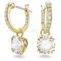 Octopus single diamond gold earrings