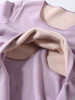 Pregnant Women's Lactation Warm Top fleece-lined Thickened Cationic Composite One-piece Cashmere Postpartum Feeding Moon Clothing for Autumn and Winter