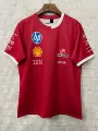 Ferrari two-tone crew neck - red