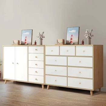 American-Style Nine-Drawer Cabinet for Home Bedroom Storage, Simple Nail Art Display Rack, Drawer-Type American-Style Storage Cabinet