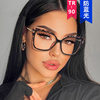 Kedun Cross-Border Square Plain Glasses 2023 New Model Women's Eyeglass Frames Anti-Blue Light Ins Internet Celebrity Style Glasses Frame