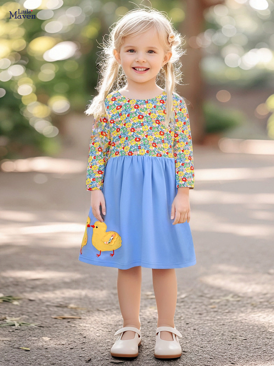 Girls' Dress Wholesale, New Autumn Style Cotton Kids' Dress