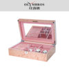 Elegant Wooden Jewelry Box with Mirror, Necklace and Earrings Compartment Storage, Watch Box, Wedding and Mother's Day Gift