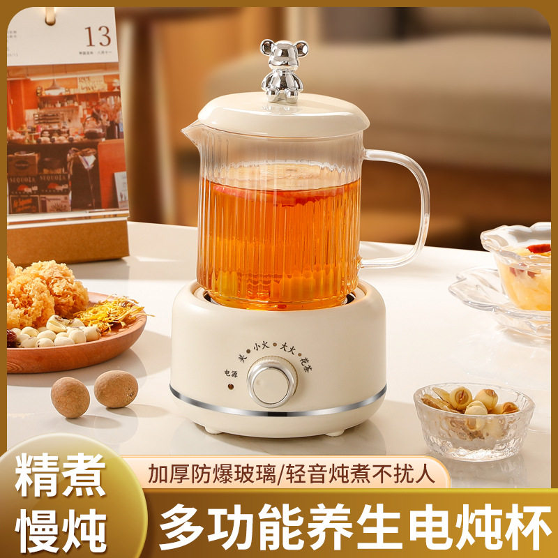 Multi-functional Household Health Pot Office Flower Teapot Stew Boiling Integrated Boiling Teapot Health Cup Hot Milk Electric Stew Cup