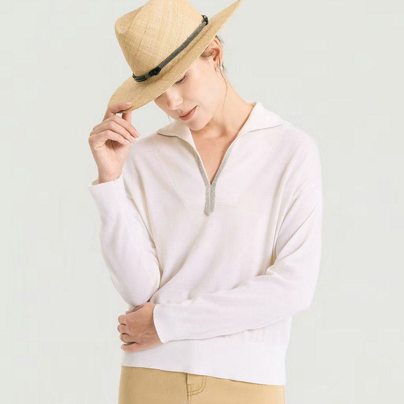 26 ฤดูใบไม้ผลิและฤดูร้อนใหม่สไตล์ BC Merino เสื้อกันหนาวขนสั...