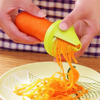 Wholesale Cross-Border Cucumber Grater Kitchen Multi-Functional Rotary Grater Creative Spiral Rotary Vegetable Cutter
