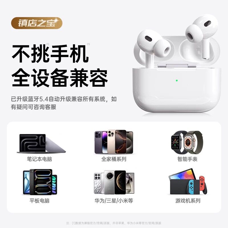 Huaqiangbei Wireless Bluetooth Headset True Noise Reduction Long Battery Life Thousand Yuan Sound Quality [Original 1:1] Top Version Quality