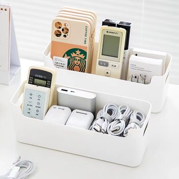 Air conditioner remote control storage box nail-free paste wall-mounted simple household wall table side key sundries finishing box