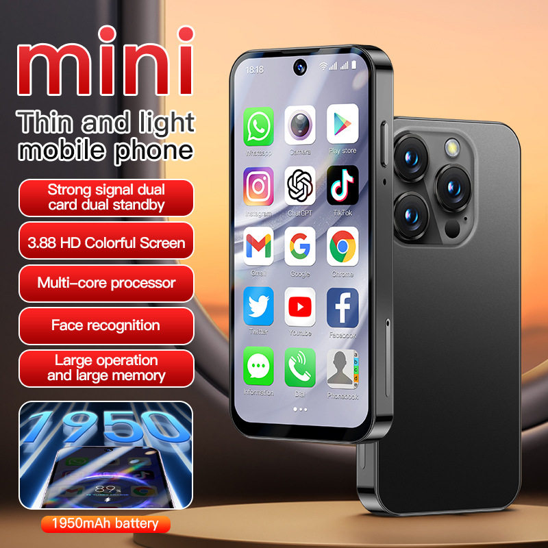 Трансграничный мини-смартфон XS19 с технологией true 4G на базе Android 13 Global Pass, 3,9-дюймовый мобильный телефон XS17PRO с небольшим экраном Изображение 1